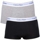 2 PACK Pánské boxerky Calvin Klein - černá/šedá