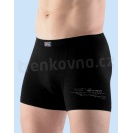Boxerky Gino bamboo s motivem krátké - černá