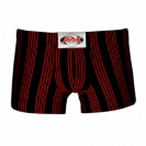 Pánské boxerky Styx Černé - červený pruh